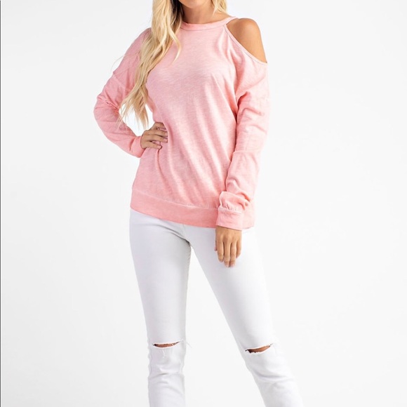 Cold Shoulder Top - Picture 1 of 5